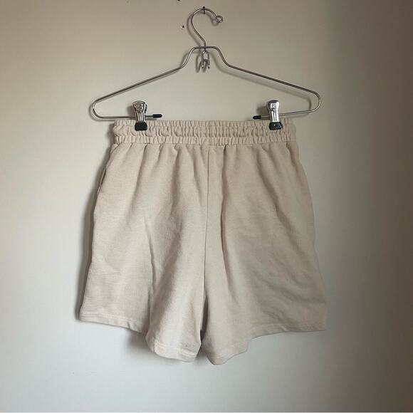 Cotton On Cream Athletic Sweat Shorts with Elastic Waistband - Picture 3 of 4